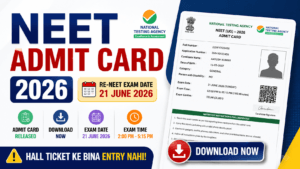 NEET Admit Card 2026 Released Today: Re-NEET Hall Ticket Download Link Active 2 NEET Admit Card 2026 Released Today