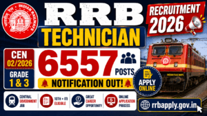 RRB Technician Recruitment 2026 Notification Out