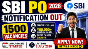SBI PO Notification 2026 Out: Apply Online for 1500 Probationary Officer Posts 2 SBI Probationary Officer Notification 2026 Out