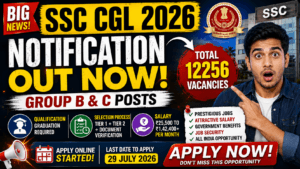 SSC CGL Notification 2026 Out 21 May