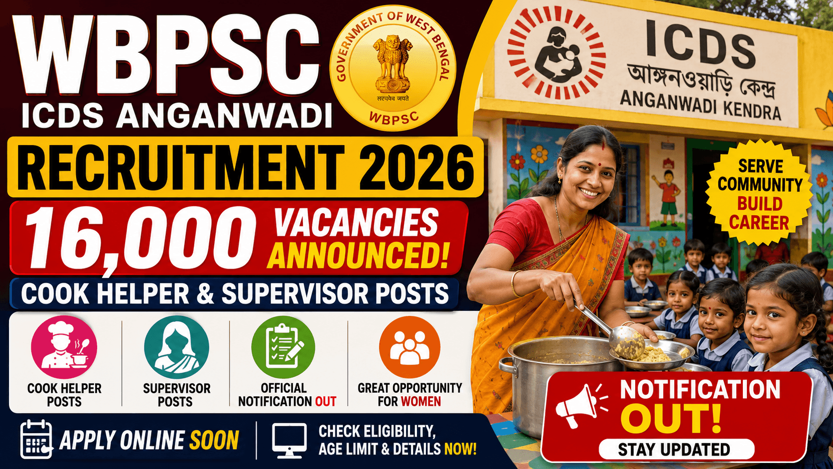 ICDS Supervisor Recruitment 2026 Notification