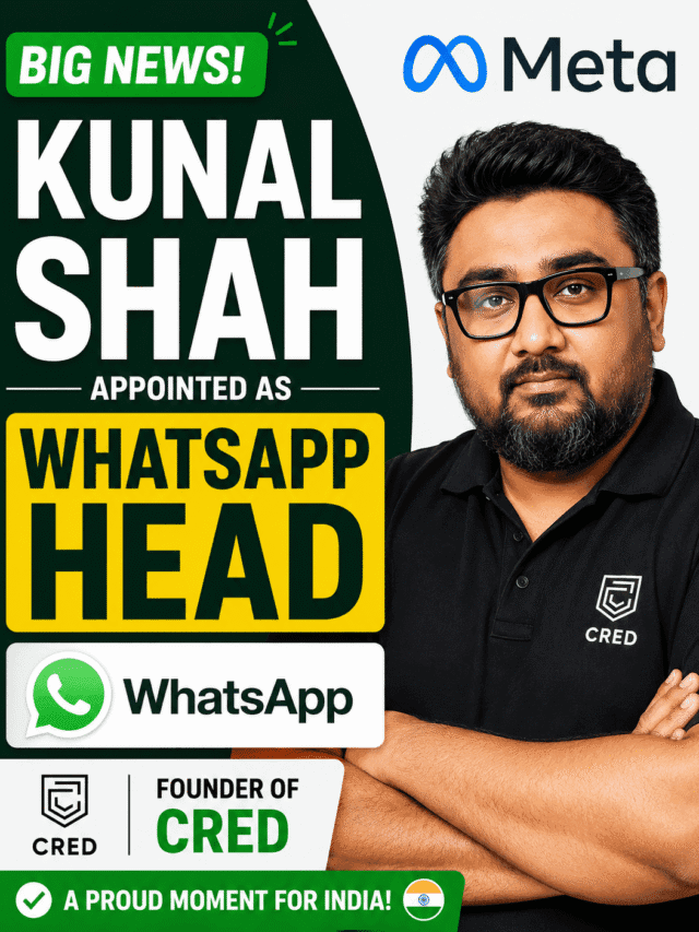 CRED Founder Kunal Shah Appointed As WhatsApp Head Major Leadership Change at Meta