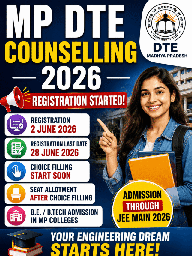MP DTE Counselling 2026 Registration Started