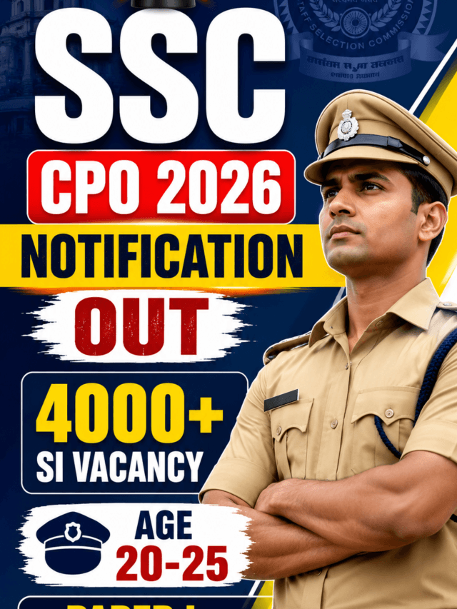 SSC CPO 2026 Notification Out