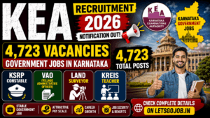 KEA Recruitment 2026 Notification — 4,723 Karnataka Jobs