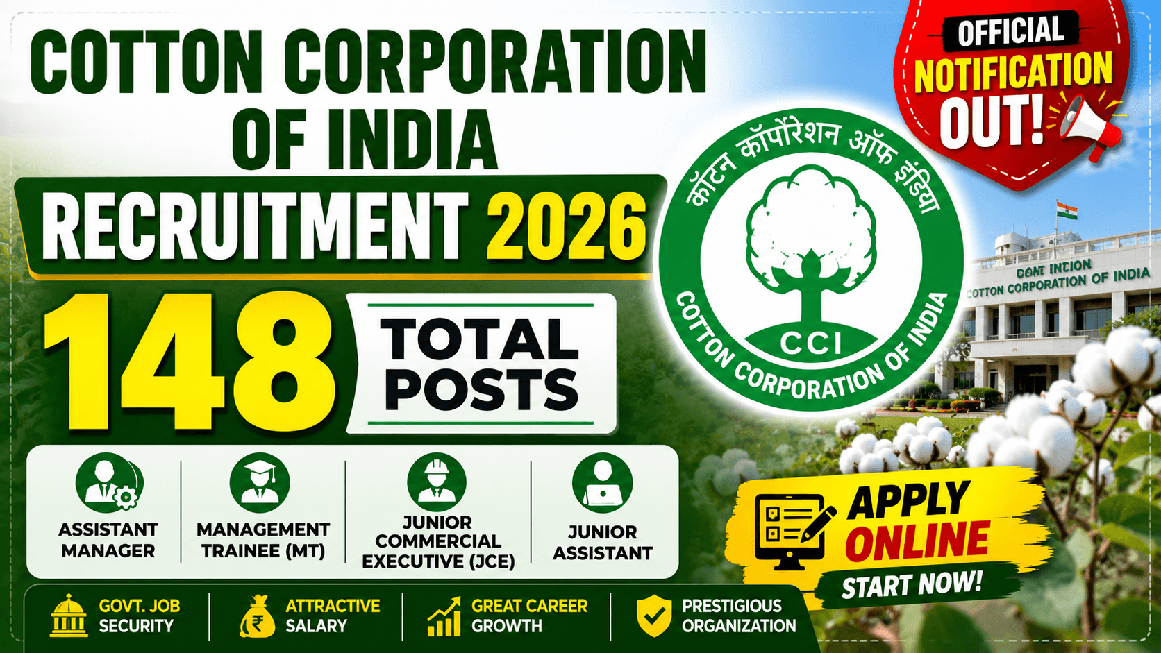 Cotton Corporation of India Recruitment 2026