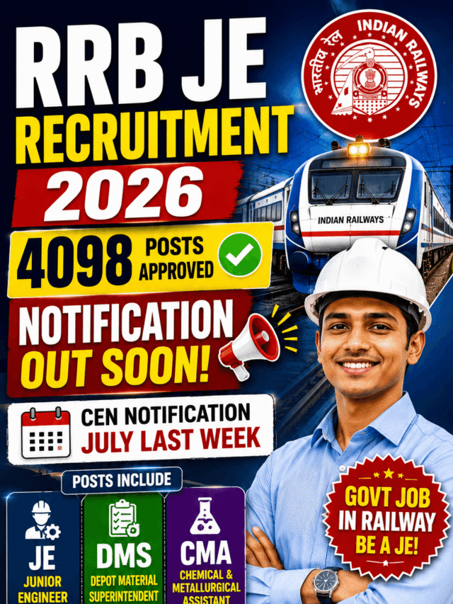 RRB JE Recruitment 2026