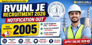 RVUNL JE Recruitment 2026 Notification Out – for 2,005 Junior Engineer & Junior Accountant