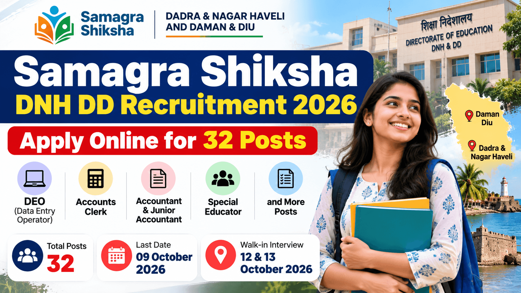 Samagra Shiksha DNH DD Recruitment 2026